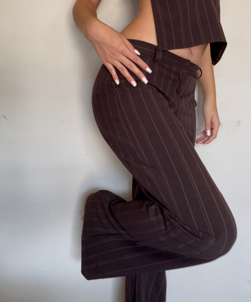 Buy Black Linen Striped Pants For Women by Purvi Kabra Online at Aza  Fashions.